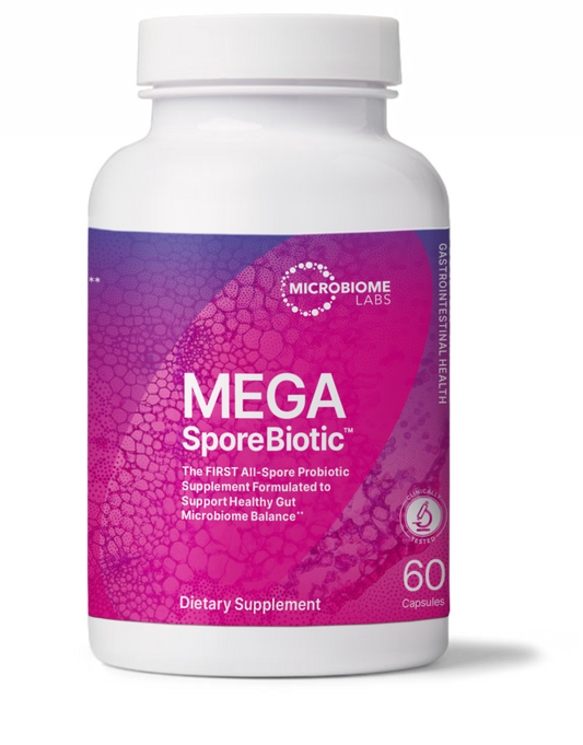 Microbiome Labs MegaSporeBiotic Probiotics for Women & Men - Spore-Based Probiotic for Gut Health & Digestive Support
